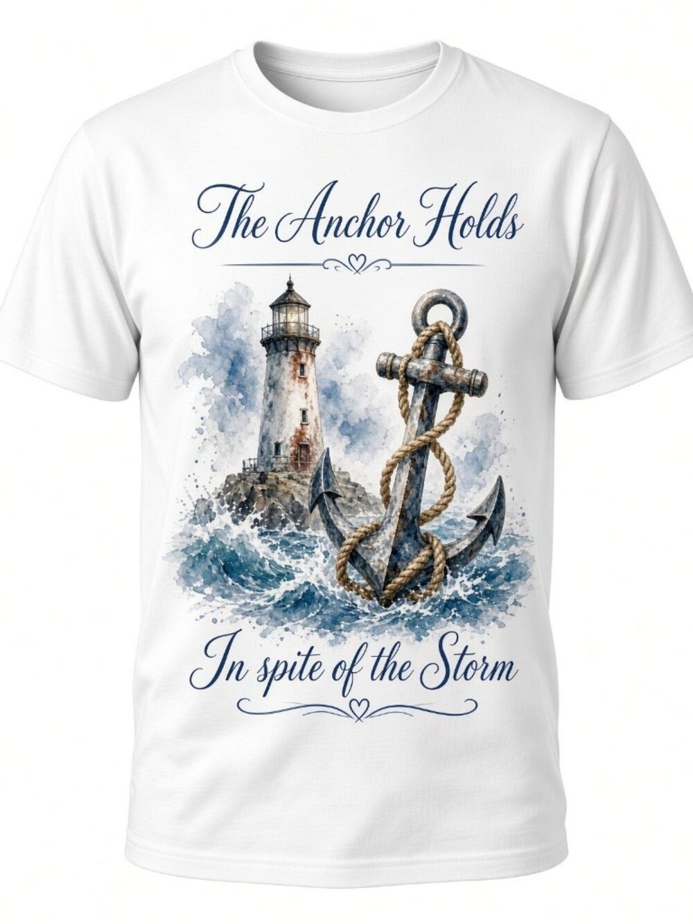 4pcs 10" DTF Transfers Anchor Lighthouse Storm Faith Iron On